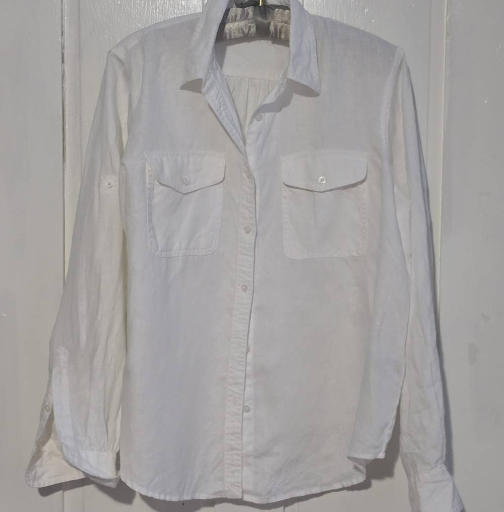 Lauren Ralph Lauren White Button Down Shirt